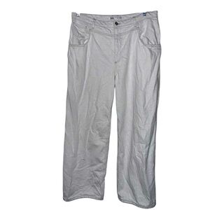 Zara Wide Leg Pants | Women’s Size 14 | Cotton Linen Relaxed Fit